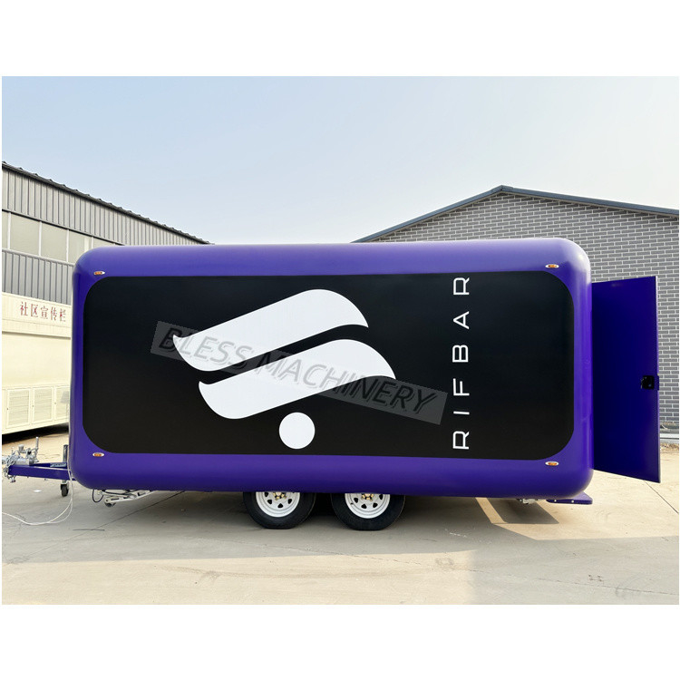 Vintage Electric Pizza Drive Mobile Food Truck Trailer voll ausgestattet für Obst in den USA