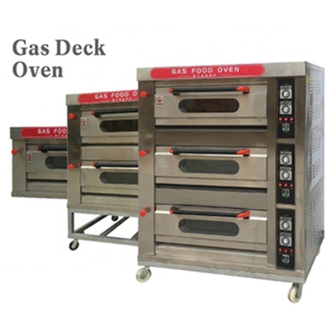 2 Trays Edelstahl Gas-/Elektro-Deck-Ofen für die heimische Dorf-Aktive Nachfrage