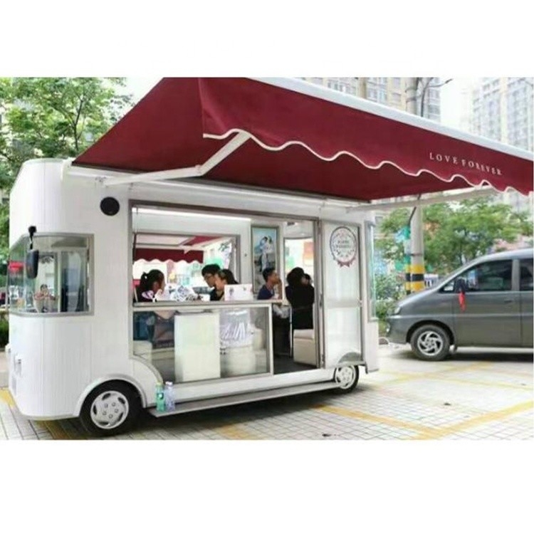 Geschnitzte Metallplatte und Material Elektro-Food-Truck für Fast Food im Jahr 2022 Standard