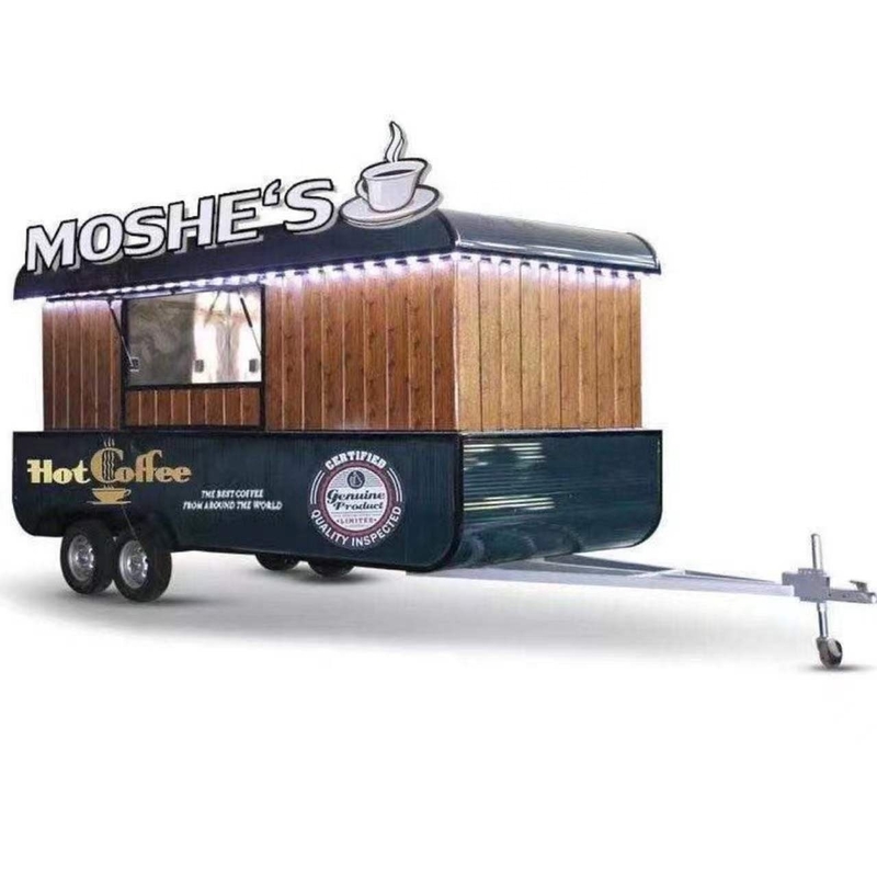 Design Silber Snack Food Trailer für den Verkauf von Fast-Food-Kiosken in USA Silber Design
