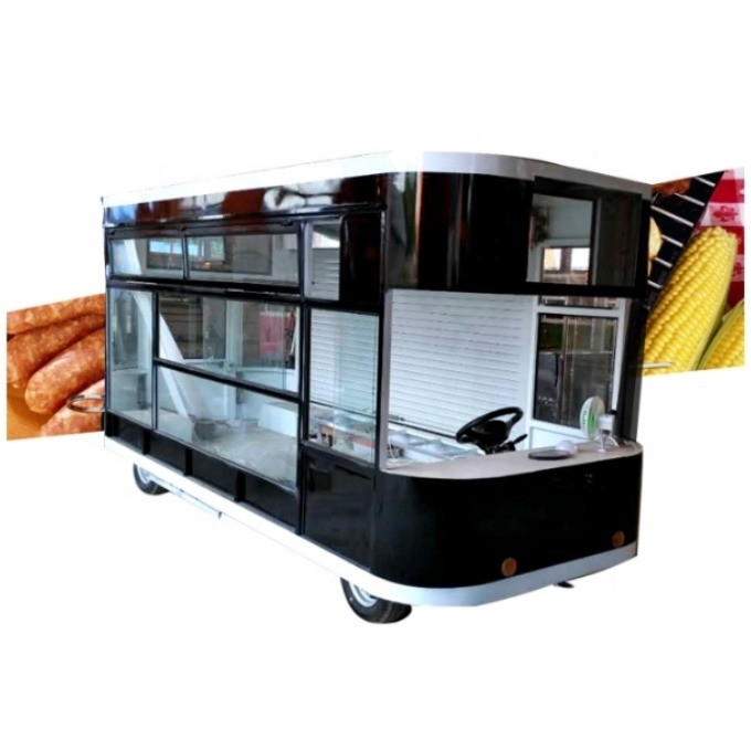 Maschinen für Lebensmitteltransporter Funktion Elektro-Vierrad-Snacktruck geeignet für den Snackverkauf