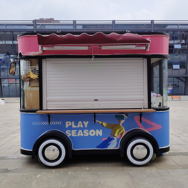 3.0kw Elektrische mobile Fastfood Snack Getränke Eiscreme Catering Anhänger Lastwagen Kiosk-Wagen