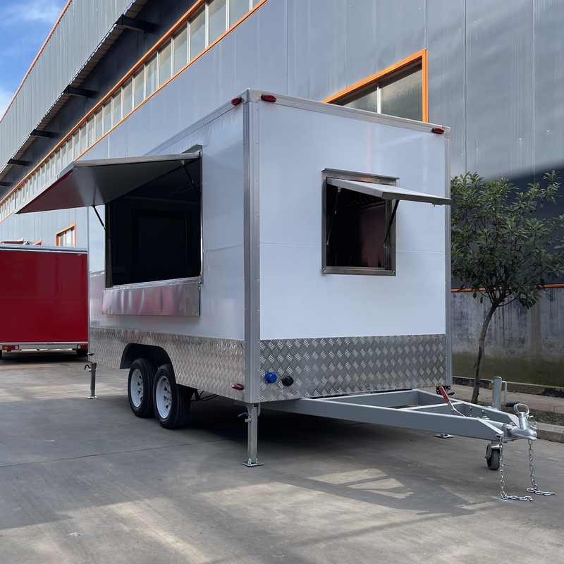Multipurpose Mobile Square Style Fast Food Snack Alkohol Getränke Gläser Schleppwagen