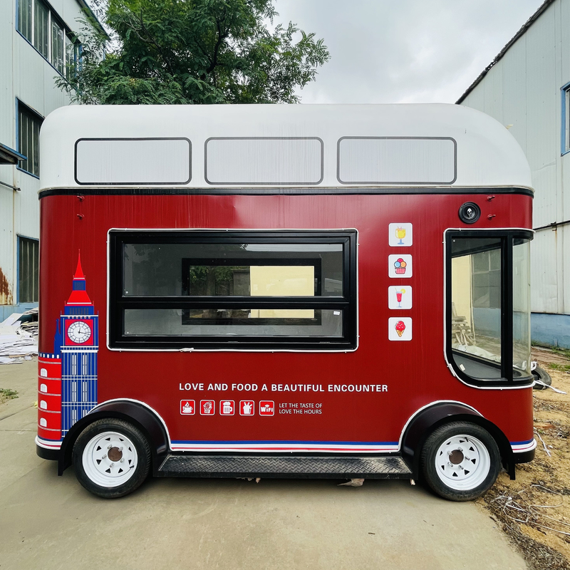 Mobile Verkauf Obstsalat Kaffee Milch Tee Bier Eis Design LKW Anhänger Wagen