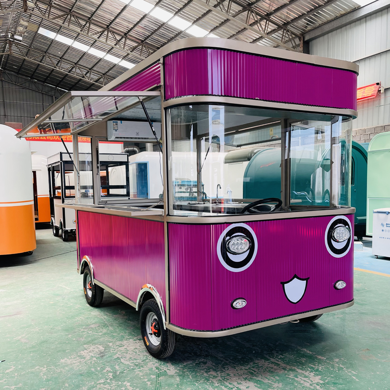 Elektrische mobile gebratene Hühnchen-Combo-Cola-Getränke-Truck von Eiscreme Milch Tee Essen