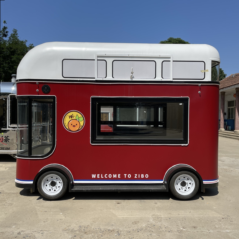 Fruchtsalat Getränk Kaffee Milch Tee Bier Eiscreme Mobilbier Schleppwagen Bus Lkw Anhänger Wagen