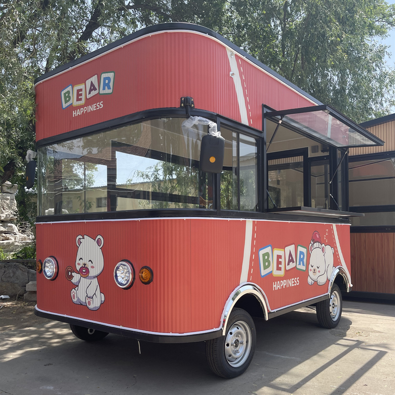 Handwerkliche Fähigkeiten Mobil gebratenes Huhn Cola-Combos Getränke Essen Snack Truck Boutique-Wagen