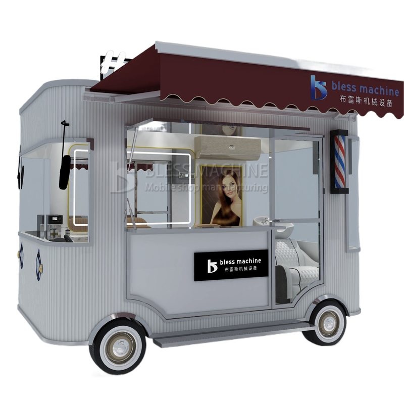 Elektrisch Mobil Haarschneider Salon Barbier Shop Stil Design Van Truck Anhänger Wagen 2023 Outlet