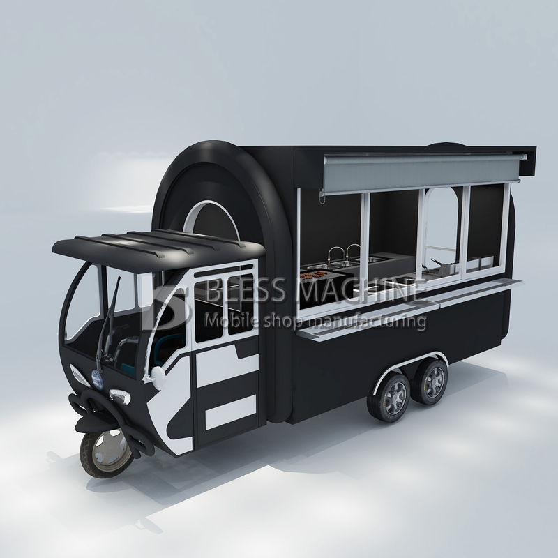 Individuell angepasster 1.5KW-4.5kw Drei-Räder-Elektro-Scooter Essenswagen Tuk Tuk Mobilküchen Dreirad
