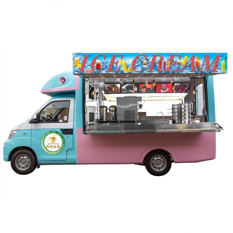 Kleiner Hot Dog Pizza Food Cart mit individuellem Design und 40 km/h Maschinen