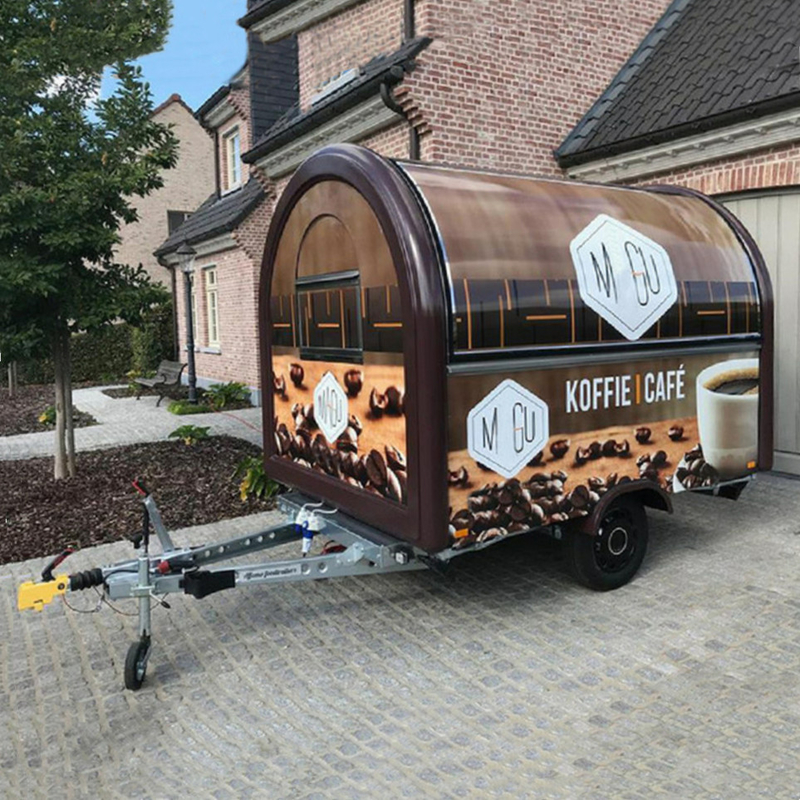 Mobile Kaffee Milch Tee Fast Food Snack Schleppwagen Wagen für Milchprodukte erschwinglich