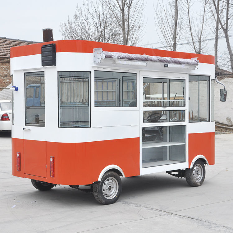 110v/220v Elektrische Verkaufswagen Hot Dog mobiler Lebensmittelwagen mit Sojabohnenmaterial