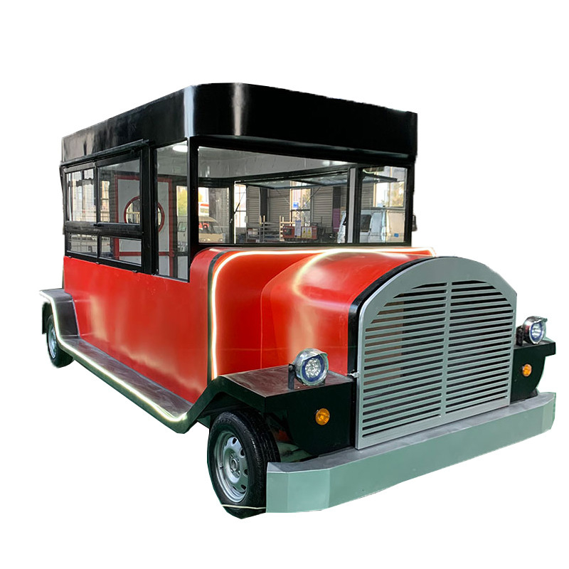 Gewerbliche Speisewagen kundenspezifische elektrische Verkäuferkarren Hot Dog Mobil-Lebensmittel-Truck 4Räder