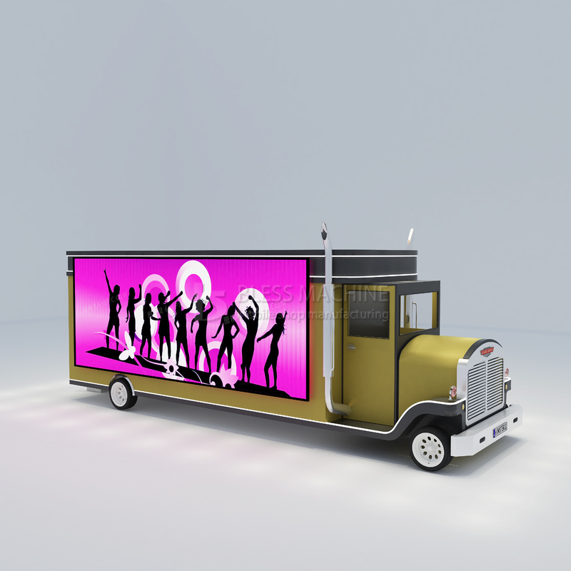 2022 Electric Mobile T-Show Kleidung Make-up Modellierung Van Truck Anhänger für Outlet