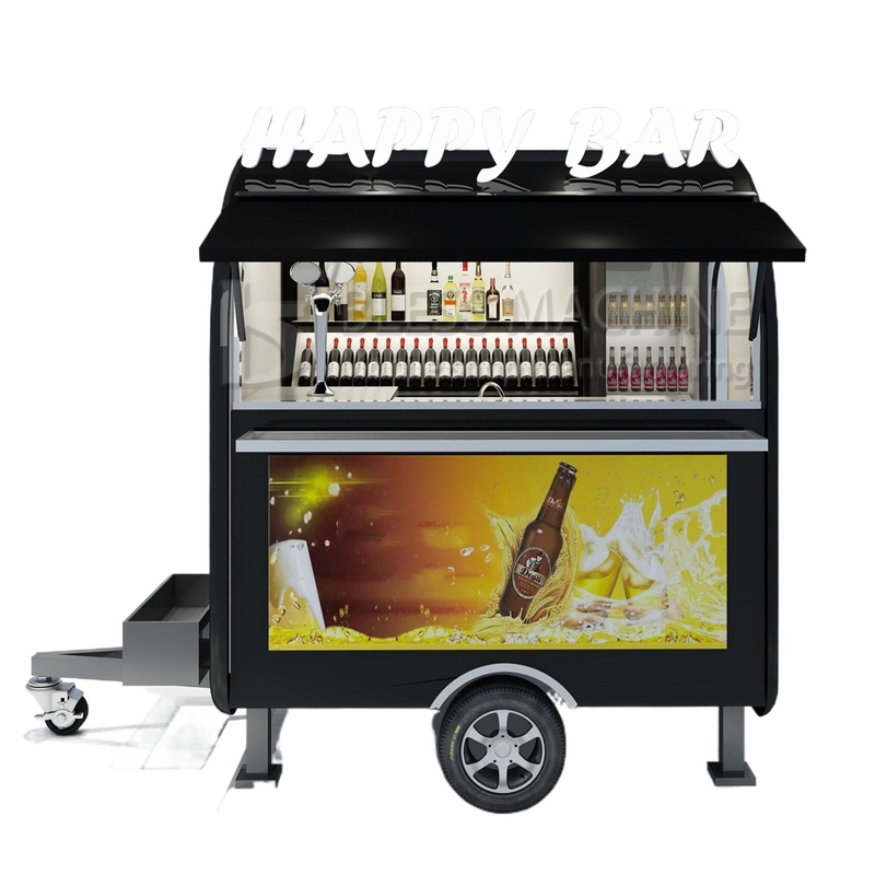2022 Elektrisch Mobil Eisfrisches Bier Wein Cocktail Getränke Bar Van Trailer für Kunden