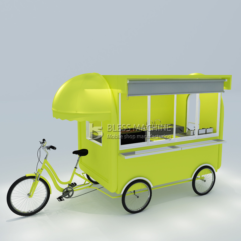Multipurpose Mobile Fast Food Snack Getränke Pedal Fahrrad Dreirad für Snack Food 2022