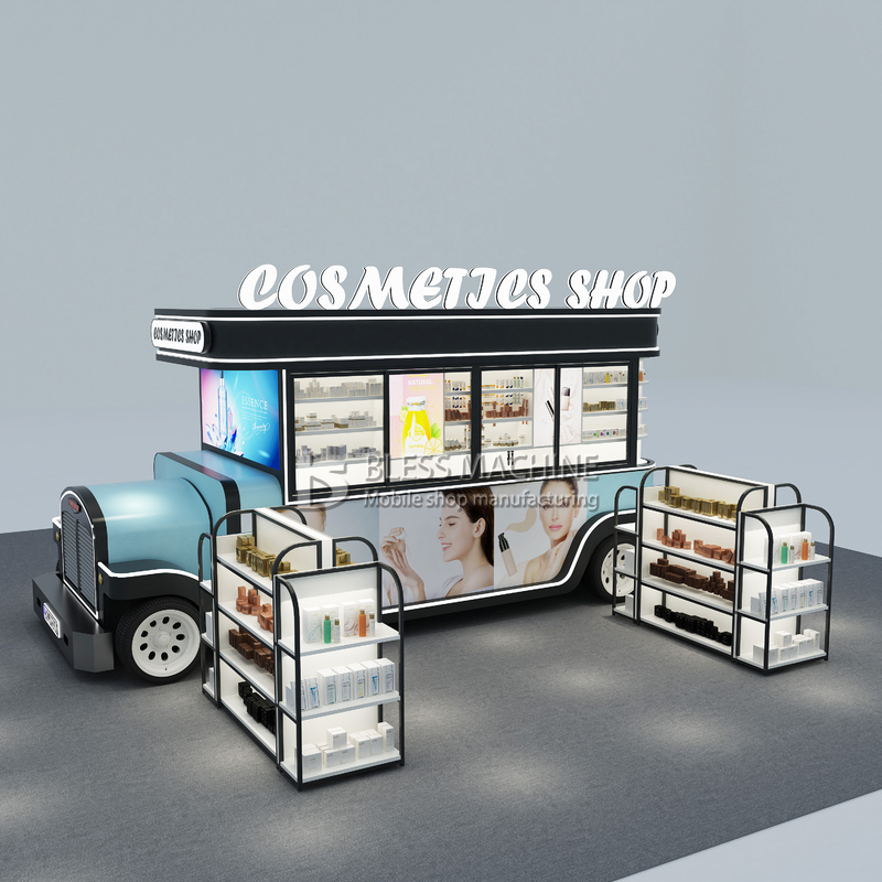 2023 angepasste elektrische mobile Kosmetik Make-up-Produkt Hautpflege Boutique Trailer Wagen