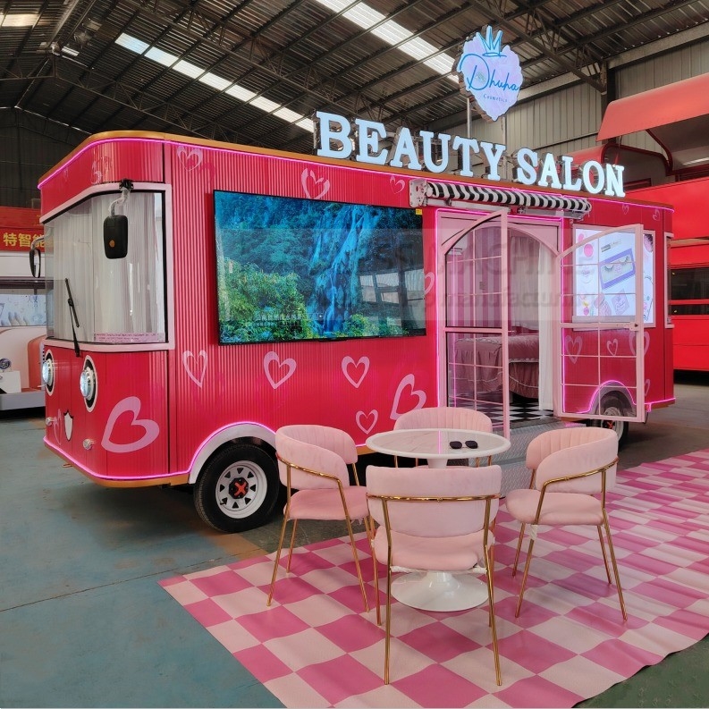 40 km/h Batteriebetriebener mobiler Salon-Truck für Schönheitsmake-up und Spa-Services