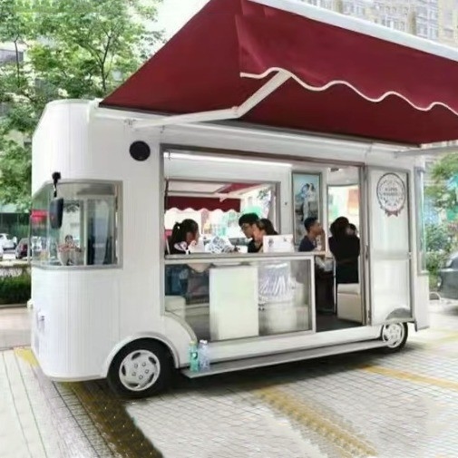 2023 Elektrische mobile Lebensmittel Rohstoffe Einzelhandelsgeschäfte Boutique Van Truck Trailer Cart